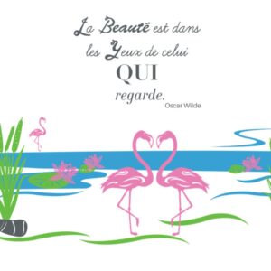 Composition Les flamants roses
