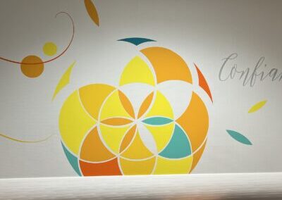 Décoration murale au bloc opératoire de l’hôpital Nord Franche-Comté